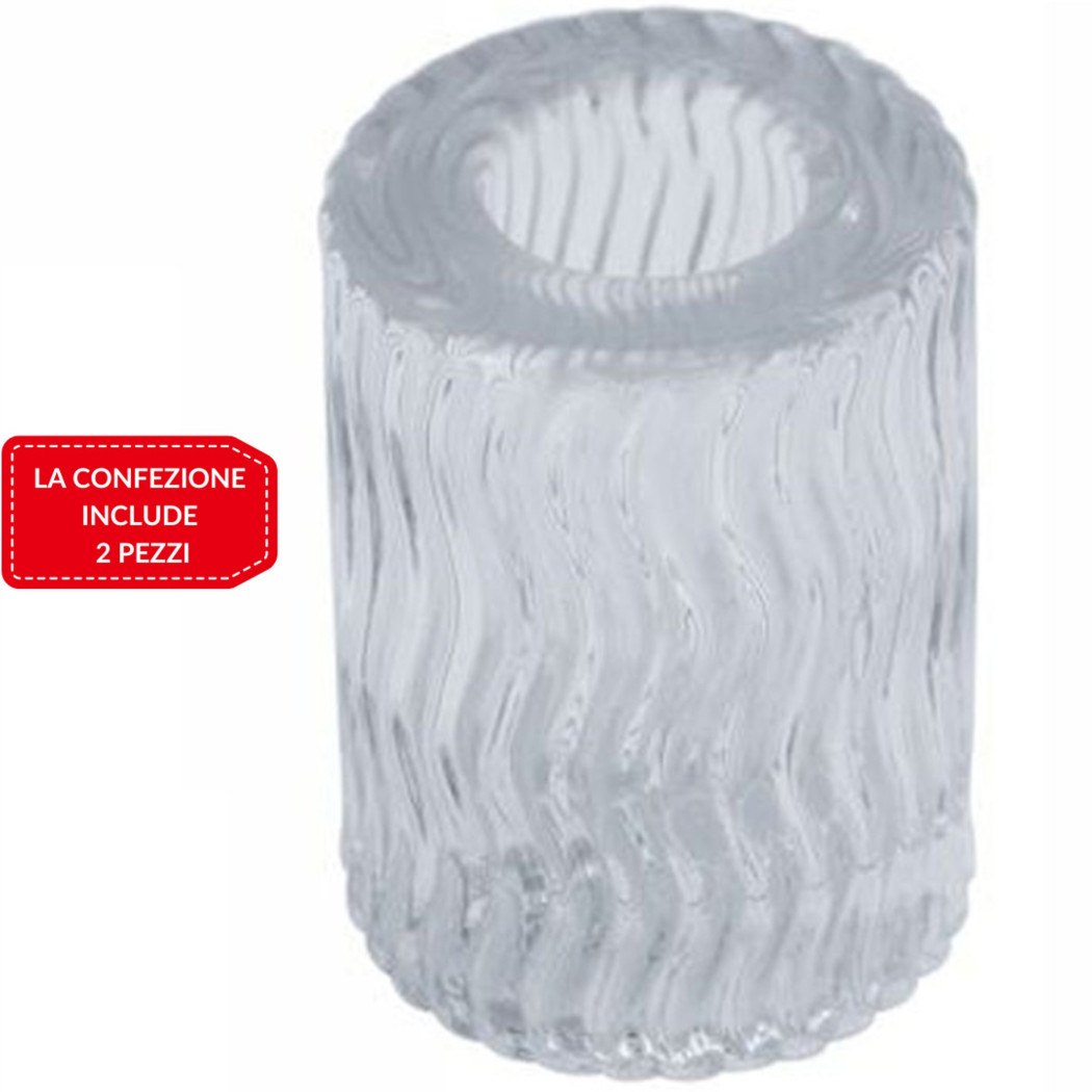 foto del prodotto trade shop 2 porta candela lanterna rotondo bomboniera matrimonio decorazione tea light 5x7 