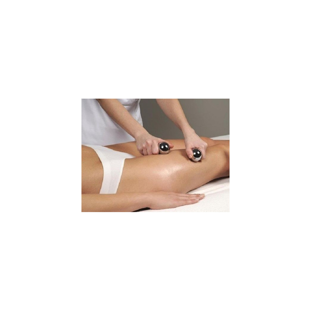 foto del prodotto trade shop 2 sfere cinesi in acciaio anti stress relax massaggio casa spa 52 mm forza mano 