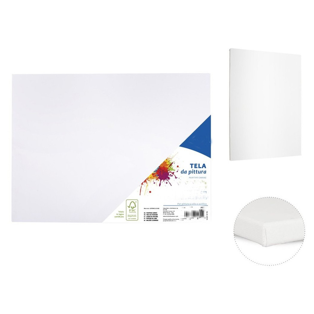 foto del prodotto trade shop 2 tela per dipingere canvas rettangolare 20 x 25 cm artico disegno arte pittura 