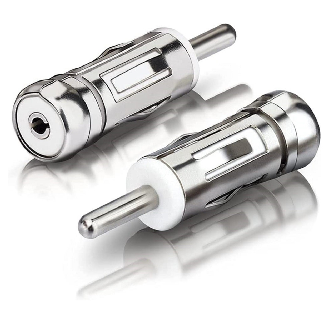 foto del prodotto trade shop 2pz adattatore antenna autoradio auto universal connettore presa iso a spina din 