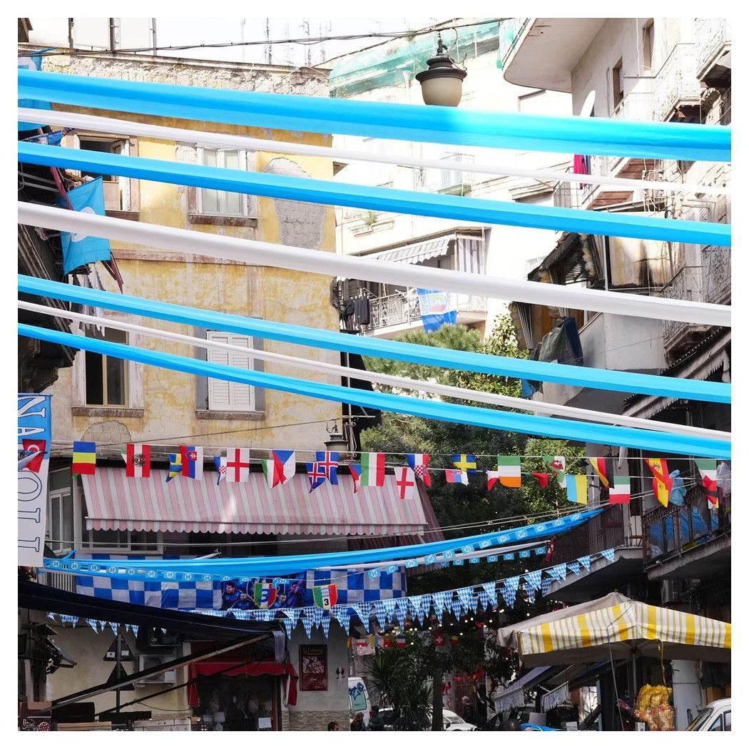 foto del prodotto trade shop 2pz nastri celebrativi per la festa del terzo scudetto del napoli bianco azzurro 
