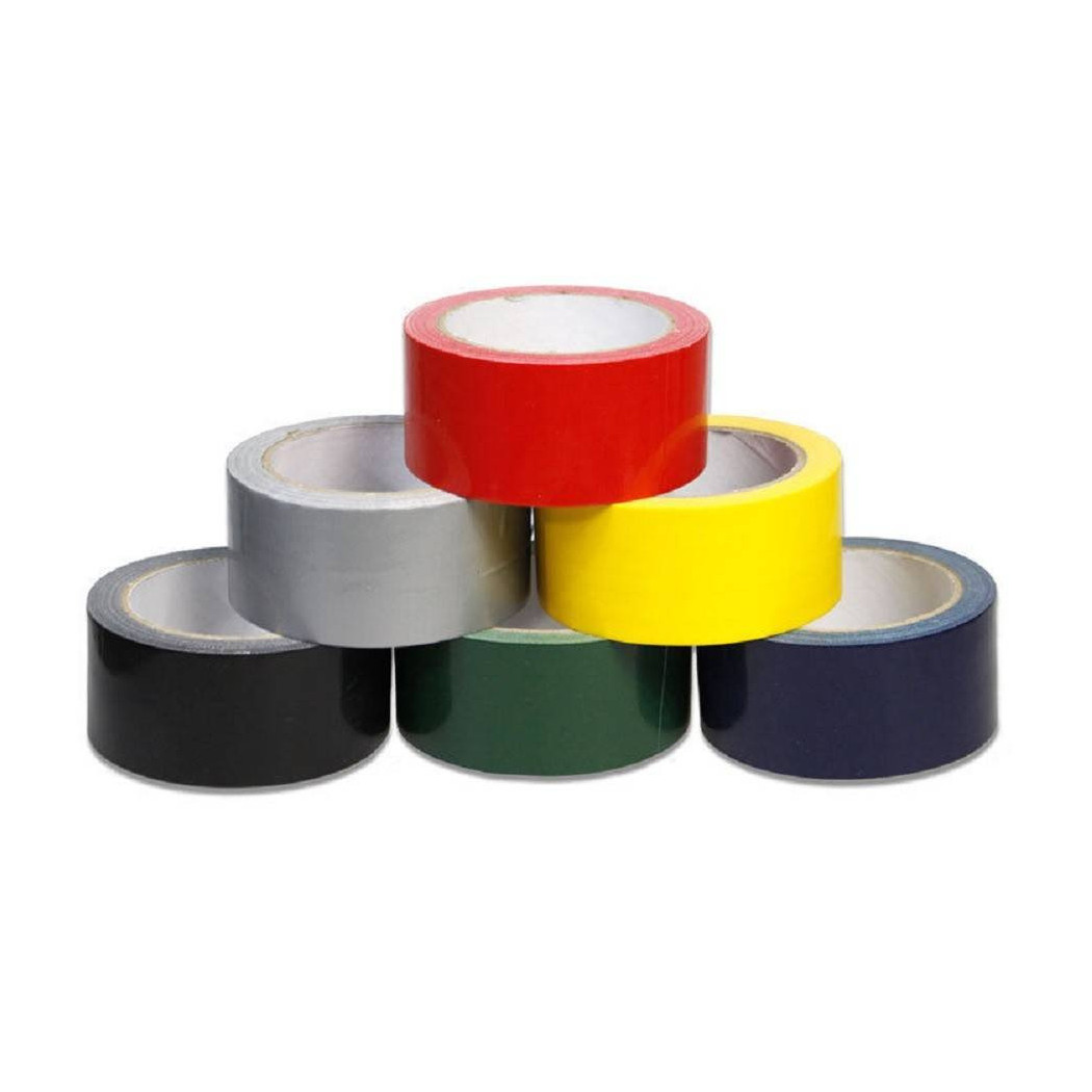 foto del prodotto trade shop 3pz nastro americano adesivo telato 18,2mtx48mm multiuso riparazioni vari colori 