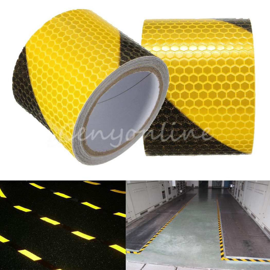 foto del prodotto trade shop 40 metri nastro adesivo catarifrangente auto camion giallo alta visibilit 