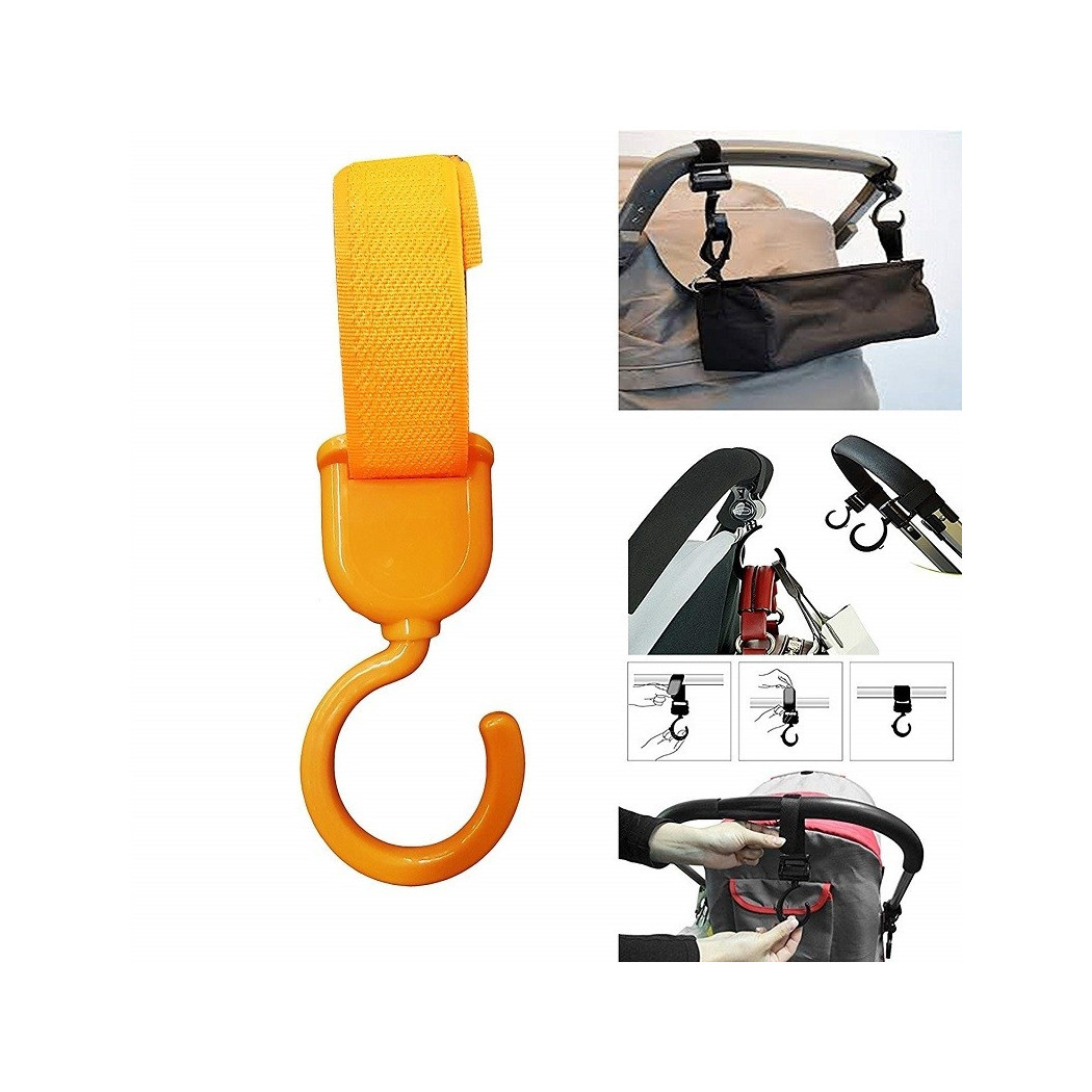 foto del prodotto trade shop 4pz ganci 2.0kg plastica multifunzione appendi tutto chiusura passeggino 