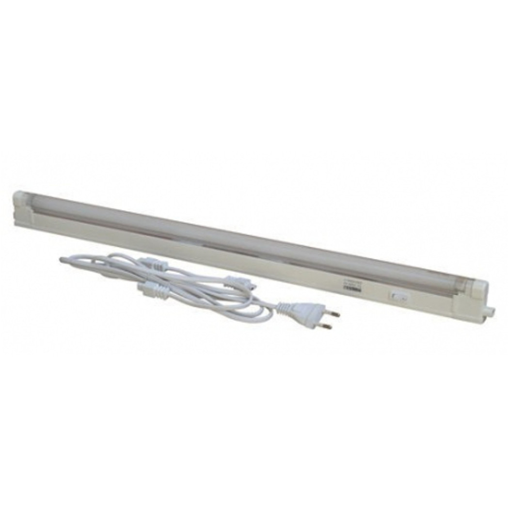foto del prodotto trade shop 4w tubo neon 30cm led completo di plafoniera t5 luce bianco caldo 3000k cavo 1mt 