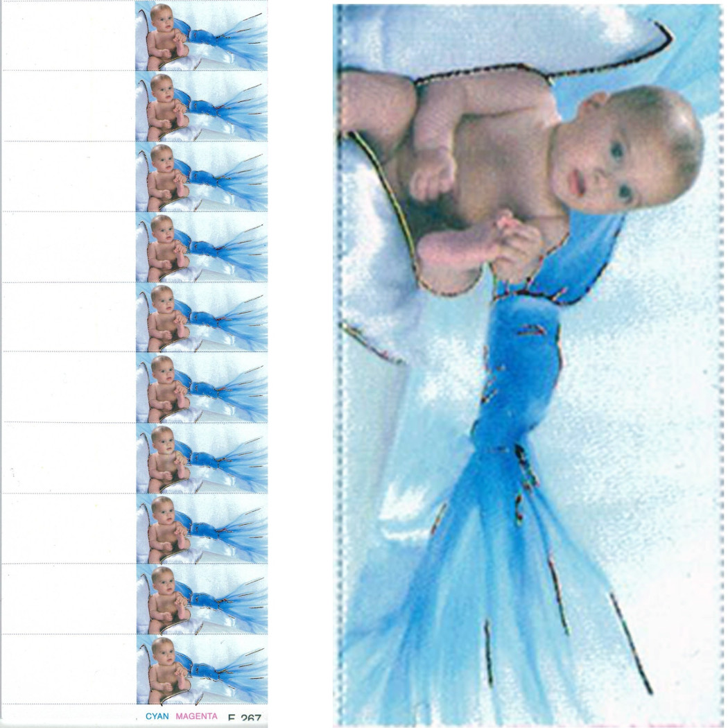 foto del prodotto trade shop 70 bigliettini bomboniere battesimo bambino scarpette stampabili pretagliati 