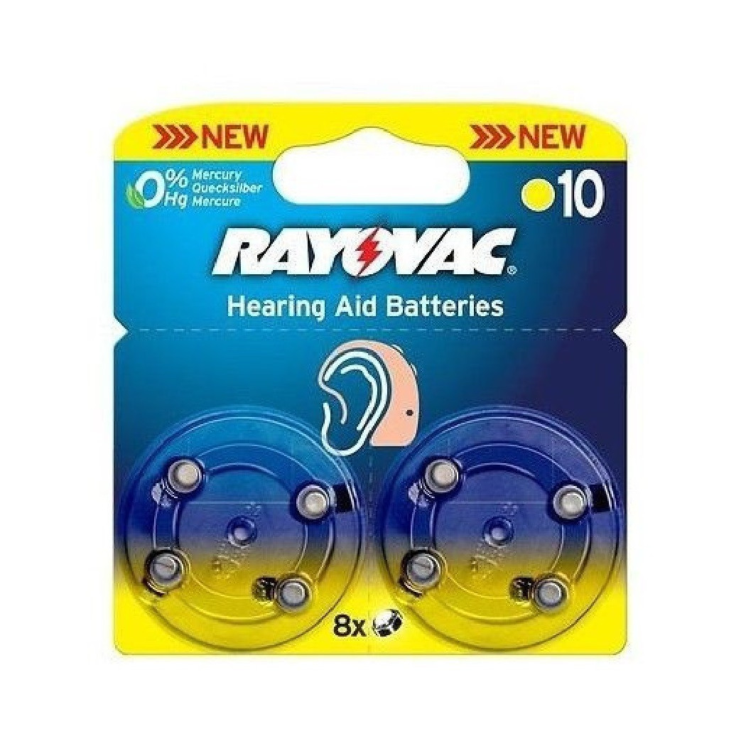 foto del prodotto trade shop 8 pezzi batterie pile per amplifon apparecchi acustici pr70 varta rayovac ha 10 