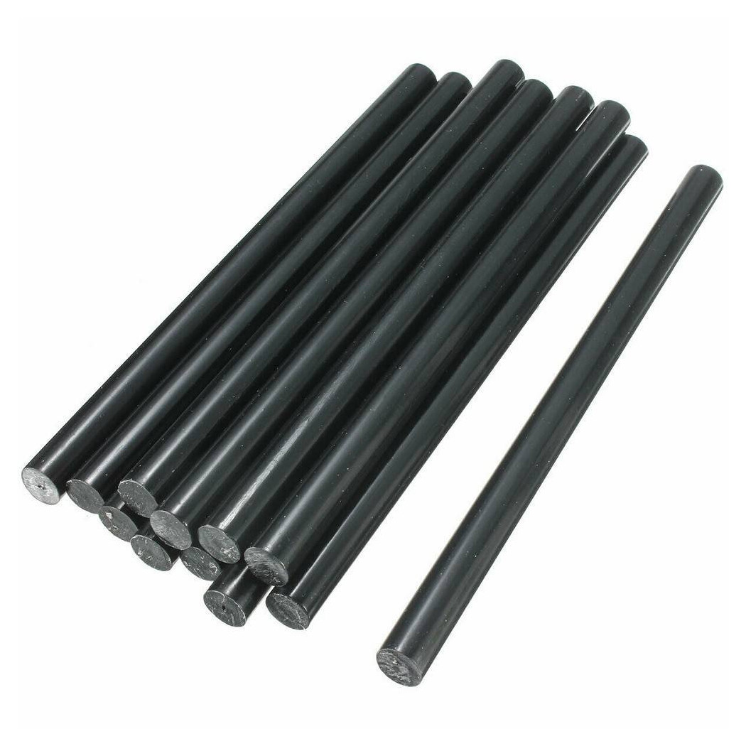 foto del prodotto trade shop 84 stick colla a caldo nera ricarica per pistola lungo 18 cm diametro 7 mm 