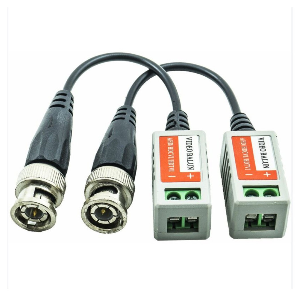 foto del prodotto trade shop adattatore video balun trasmettitori utp cat 5 bnc 350 metri telecamera morsetti 