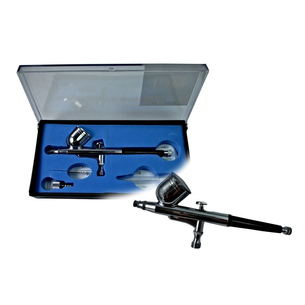 foto del prodotto trade shop aerografo doppia azione tratto fine 0,3mm per compressore aeropenna hd 130 