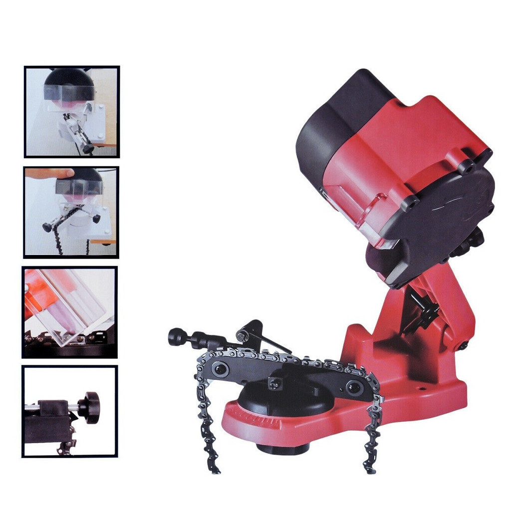 foto del prodotto trade shop affila catene affilacatena motosega moteseghe 150w 5000 rpm 3 dischi qt8700 