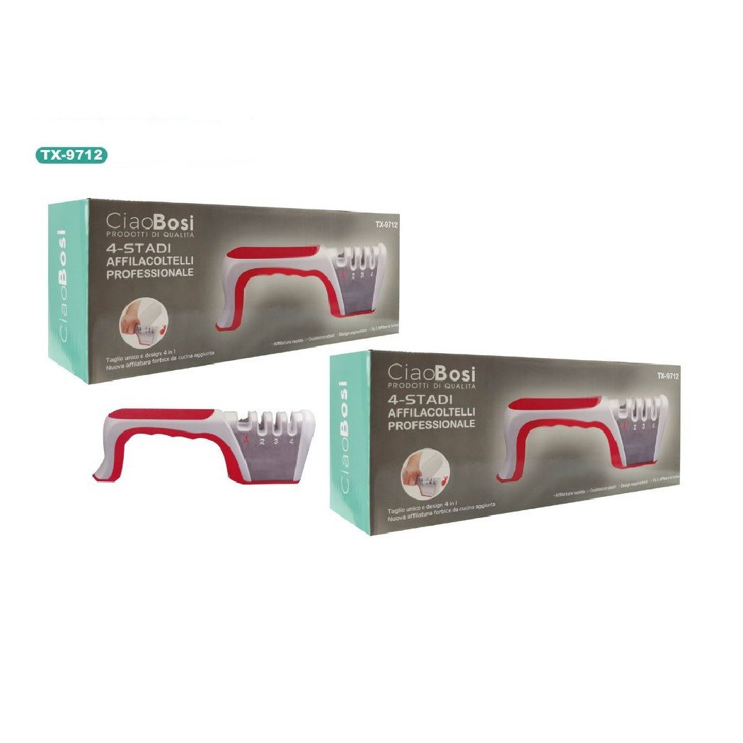 foto del prodotto trade shop affila coltelli manuale affilatore professionale 4 in 1 affilacoltelli tx 9712 