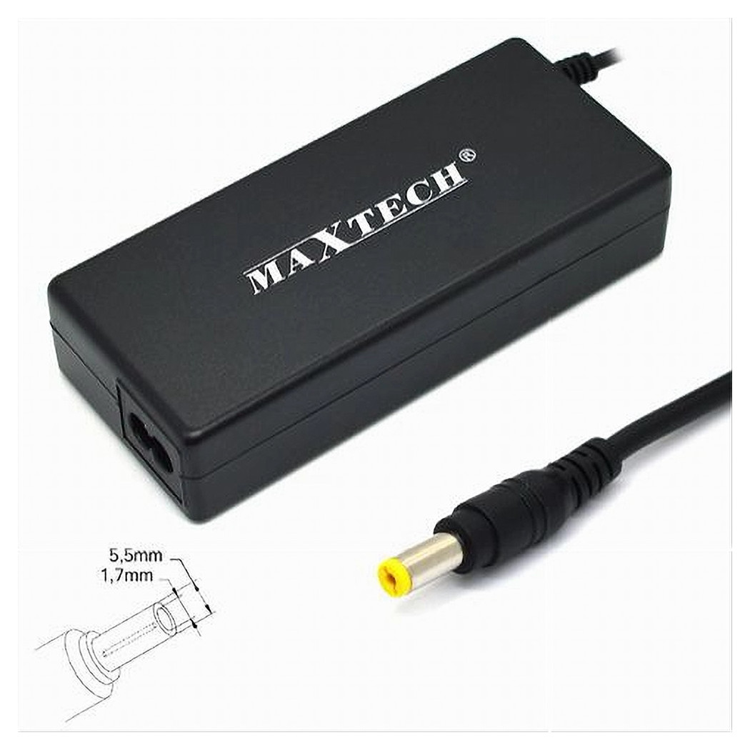 foto del prodotto trade shop alimentatore caricabatteria per pc hp compaq acer toshiba 90w maxtech pc ca014 