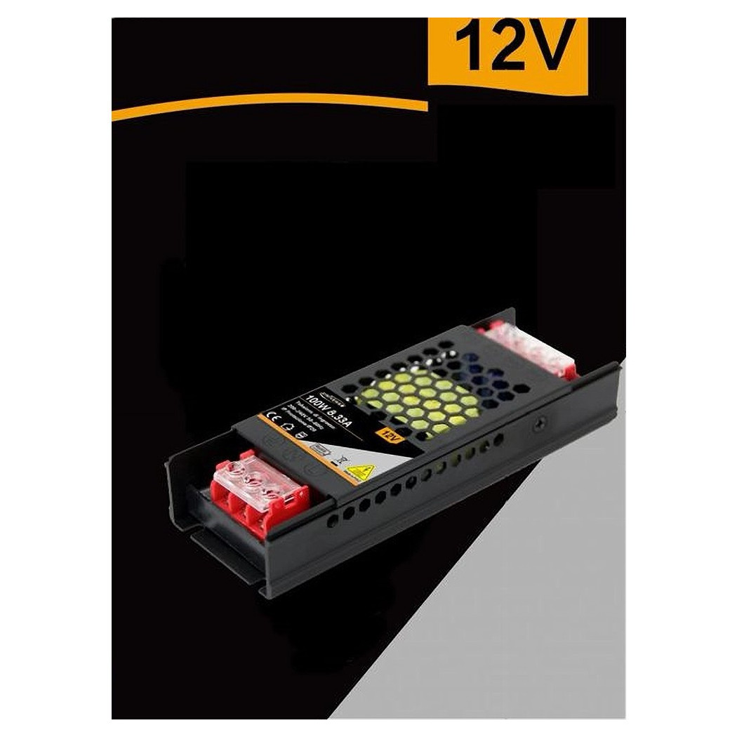foto del prodotto trade shop alimentatore slim stabilizzato 12v 100w switch trasformatore 8.33mha fhyla100w12v 