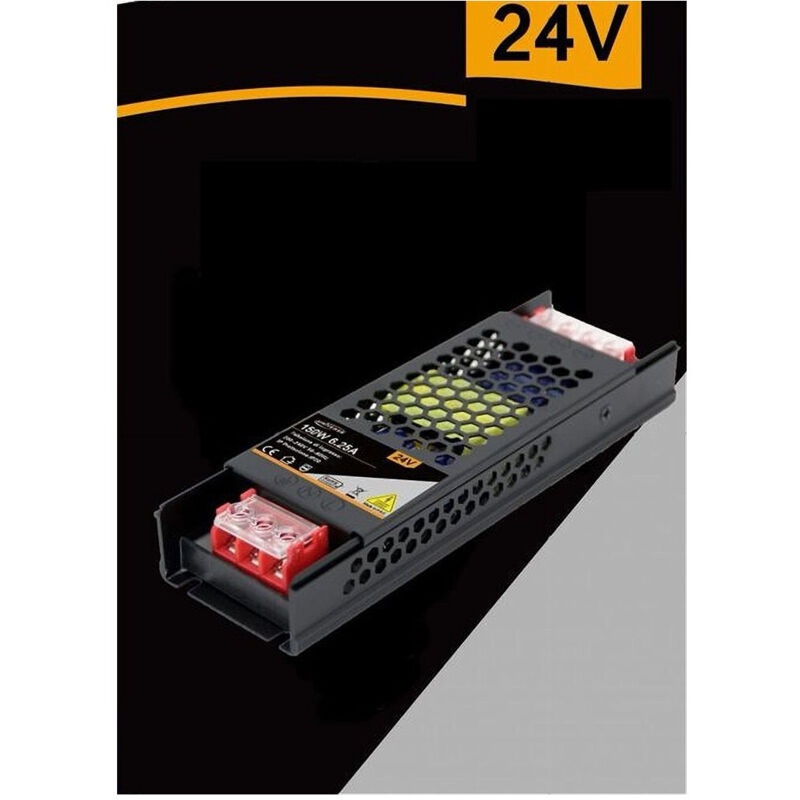 foto del prodotto trade shop alimentatore slim stabilizzato 24v 150w switch trasformatore 6.25mha fhyla150w24v 