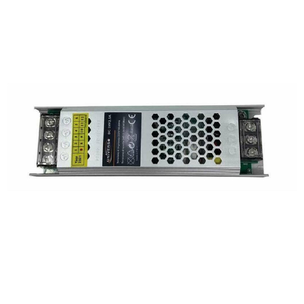 foto del prodotto trade shop alimentatore stabilizzato 60w slim trasformatore 24v 2.5a telecamere led 