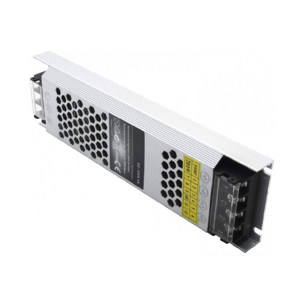 foto del prodotto trade shop alimentatore stabilizzato trasformatore slim 12.5a 12v 150 watt ip22 s 12v 150w 