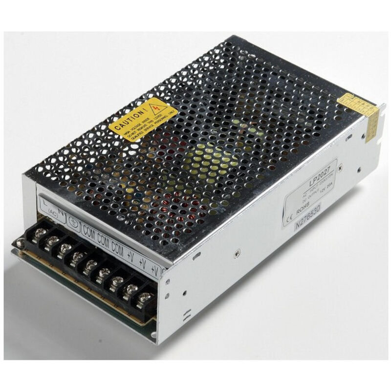 foto del prodotto trade shop alimentatore trasformatore stabilizzato trimmer 220v 24v 5 a per striscia led 5a 
