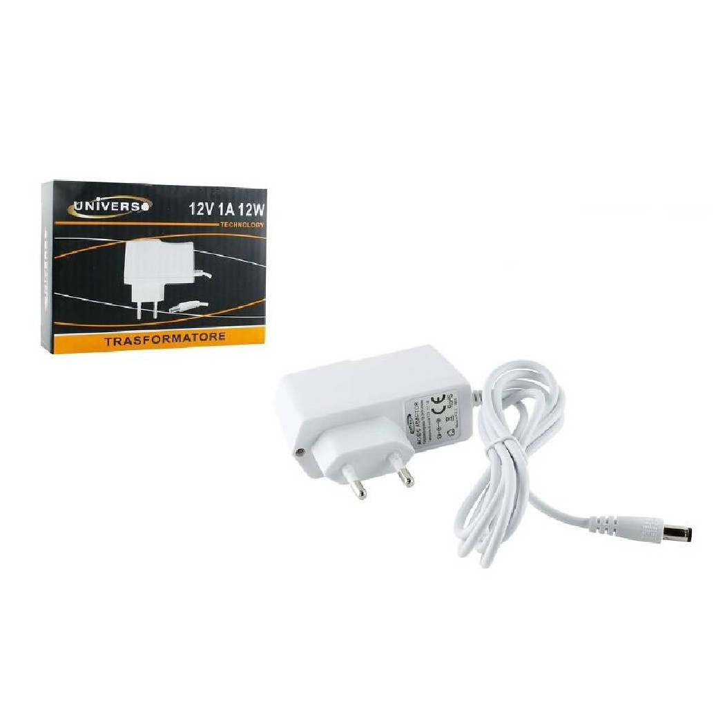 foto del prodotto trade shop alimentatore universale 12v 1a trasformatore telecamere videosorveglianza s 1ab 