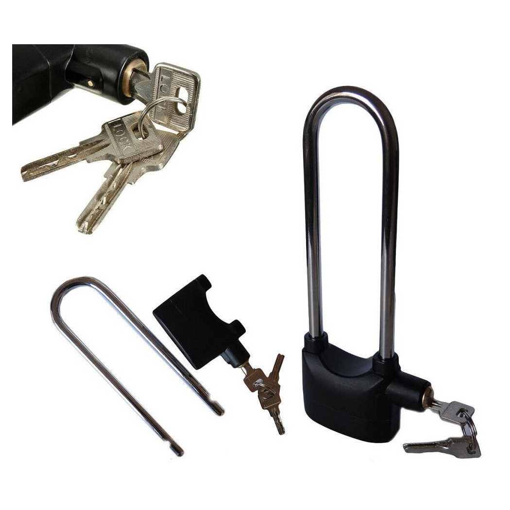 foto del prodotto trade shop allarme bloccadisco antifurto sonoro moto scooter lucchetto 110 db 110xxl 