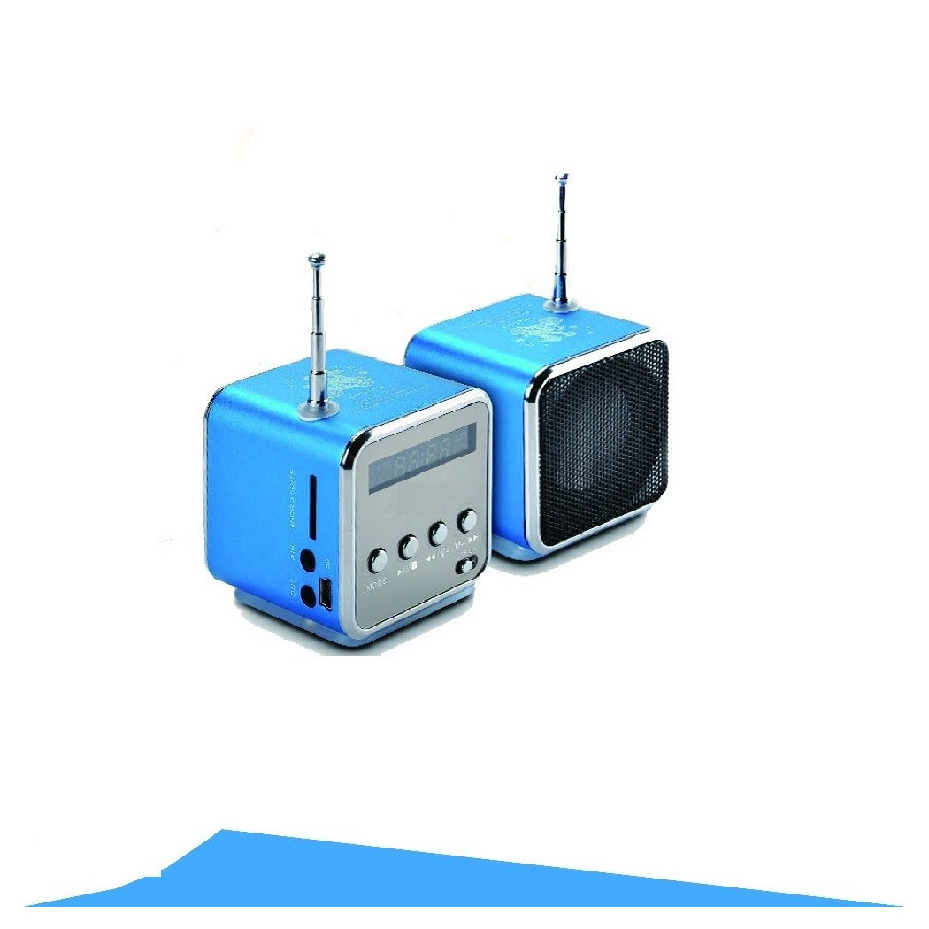 foto del prodotto trade shop altoparlante digitale con radio fm, aux, usb e micro sd tf card slot 