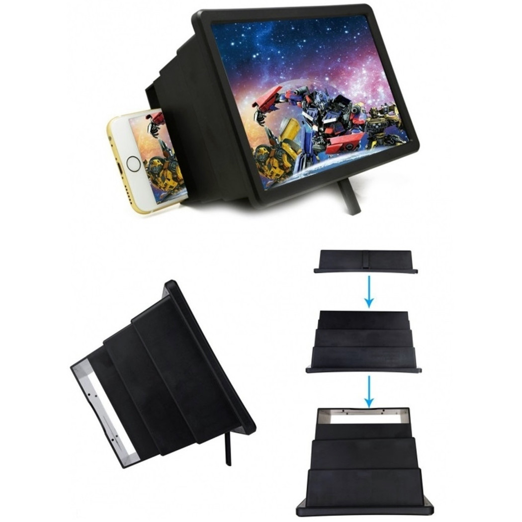 foto del prodotto trade shop amplificatore video box 12 quot ingrandimento portatile pieghevole smartphone 
