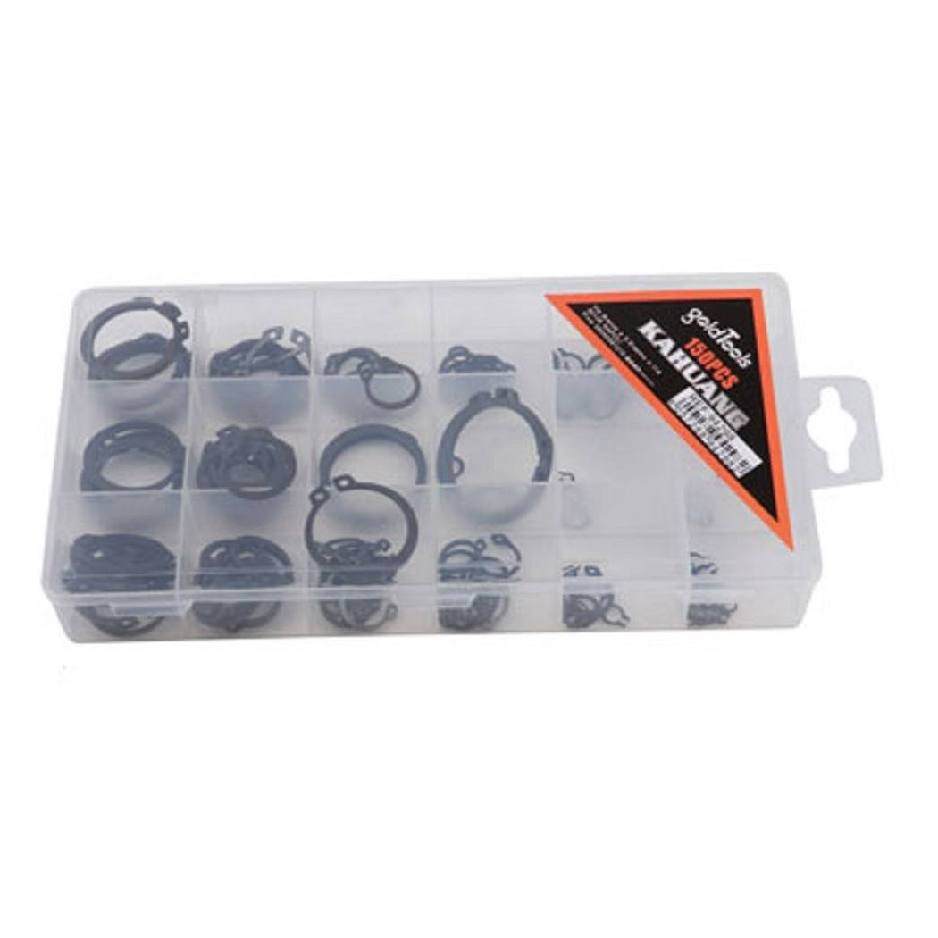 foto del prodotto trade shop anelli seeger 150 pz pezzi da 3 a 32 mm anelli d 39 arresto anello per alberi 