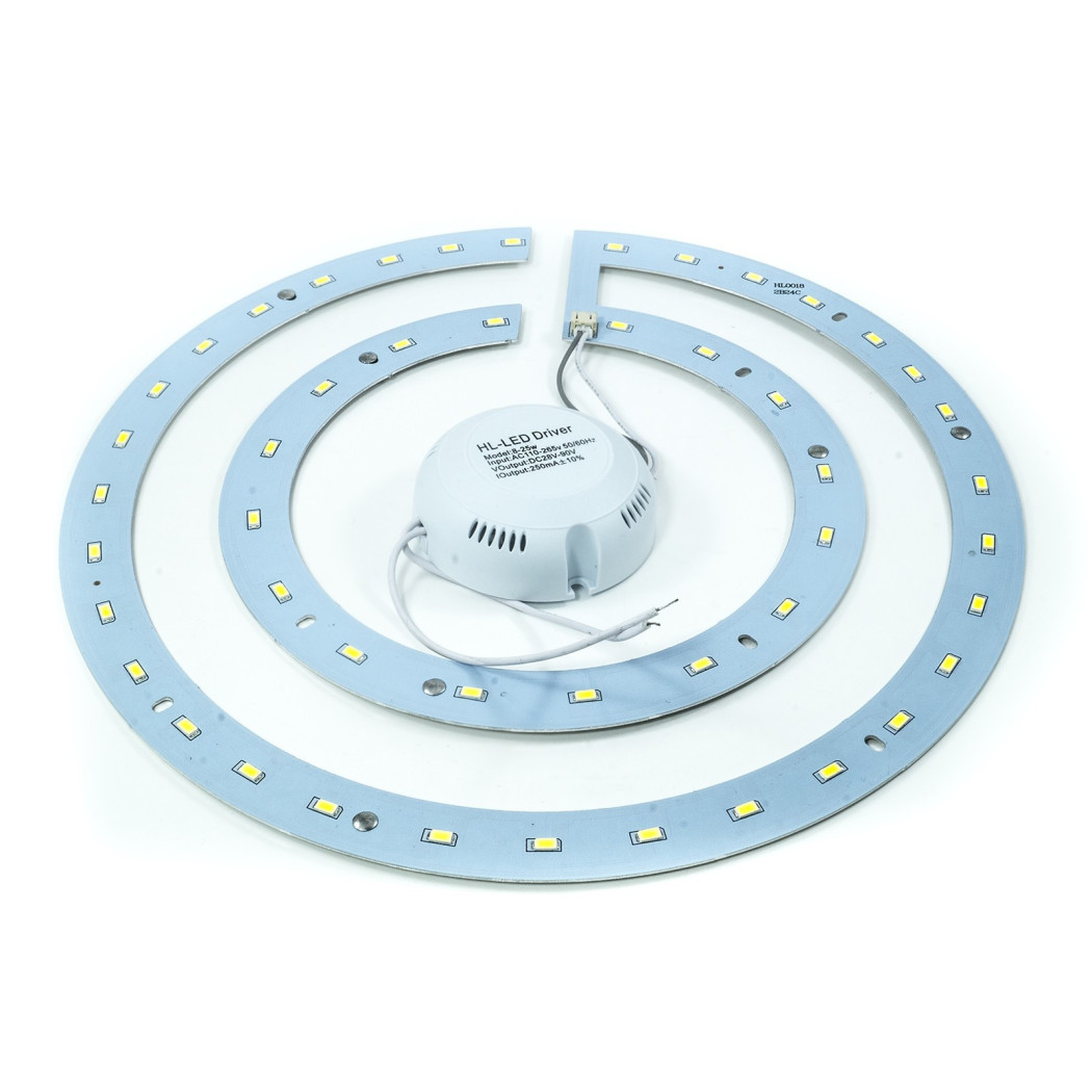 foto del prodotto trade shop anello led pannello kit conversione smd lampada double ring plafoniera luce neon 36 watt