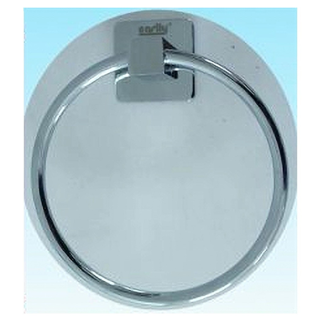 foto del prodotto trade shop anello porta asciugamano asciugamani a parete fissaggio viti cromato bagno 52203a 