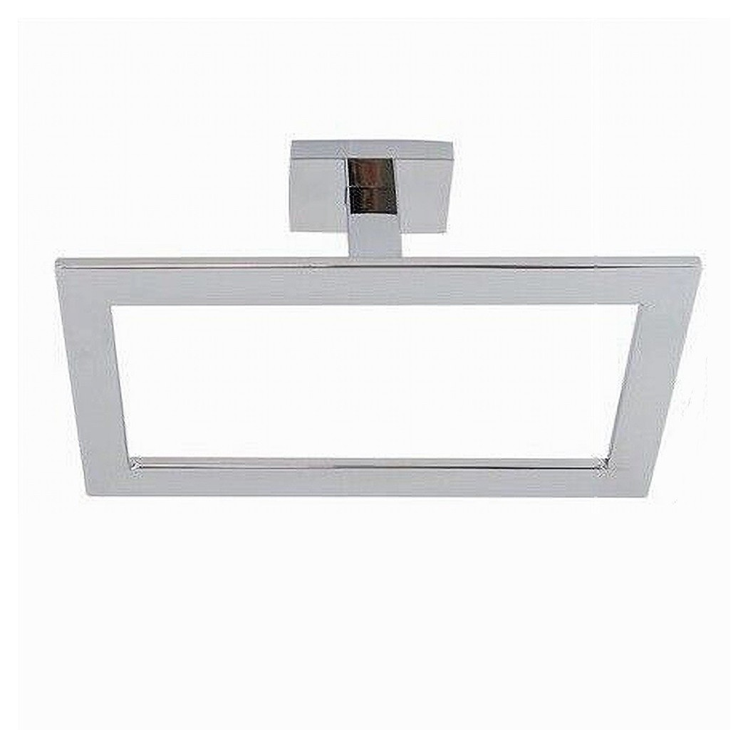 foto del prodotto trade shop anello porta asciugamano moderno fissaggio a parete accessorio bagno cubo 87216 