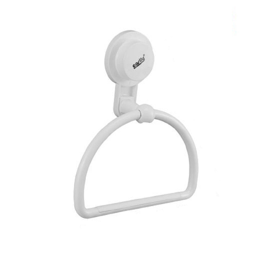 foto del prodotto trade shop anello portasciugamani asciugamano attacco ventosa bianco accessori bagno 59542 