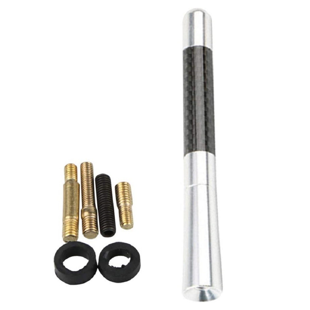 foto del prodotto trade shop antenna sportiva universale per auto 12 cm accessori ricambio autoradio argento 