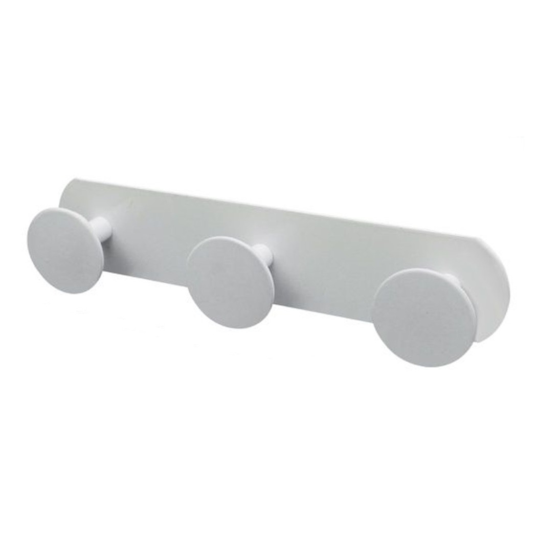 foto del prodotto trade shop appendino con 3 ganci appendi porta asciugamano a 3 posti bagno casa bianco 59772 