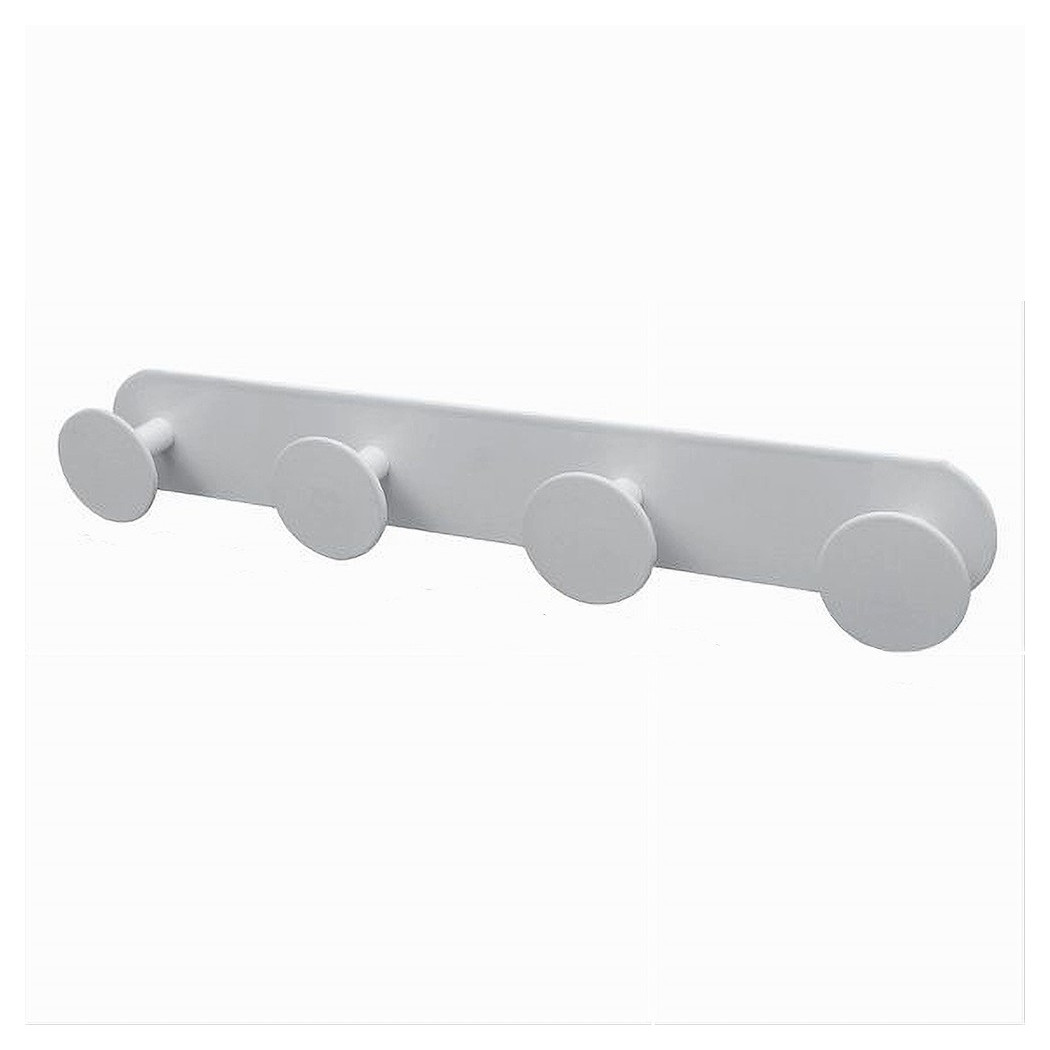 foto del prodotto trade shop appendino con 4 ganci appendi porta asciugamano 4 posti bagno casa bianco 59773 