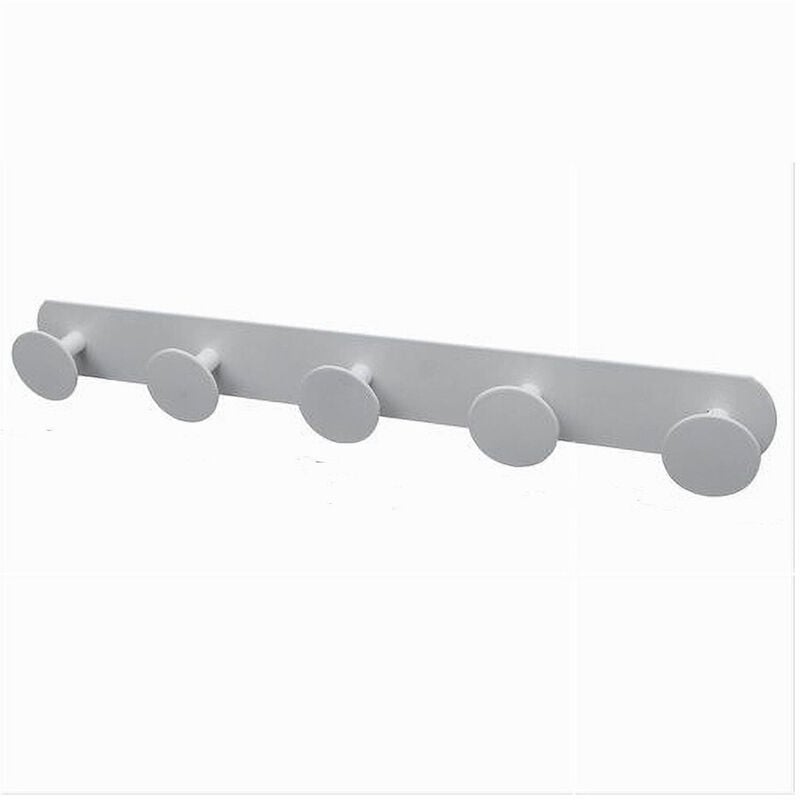 foto del prodotto trade shop appendino con 5 ganci appendi porta asciugamano 5 posti bagno casa bianco 59774 