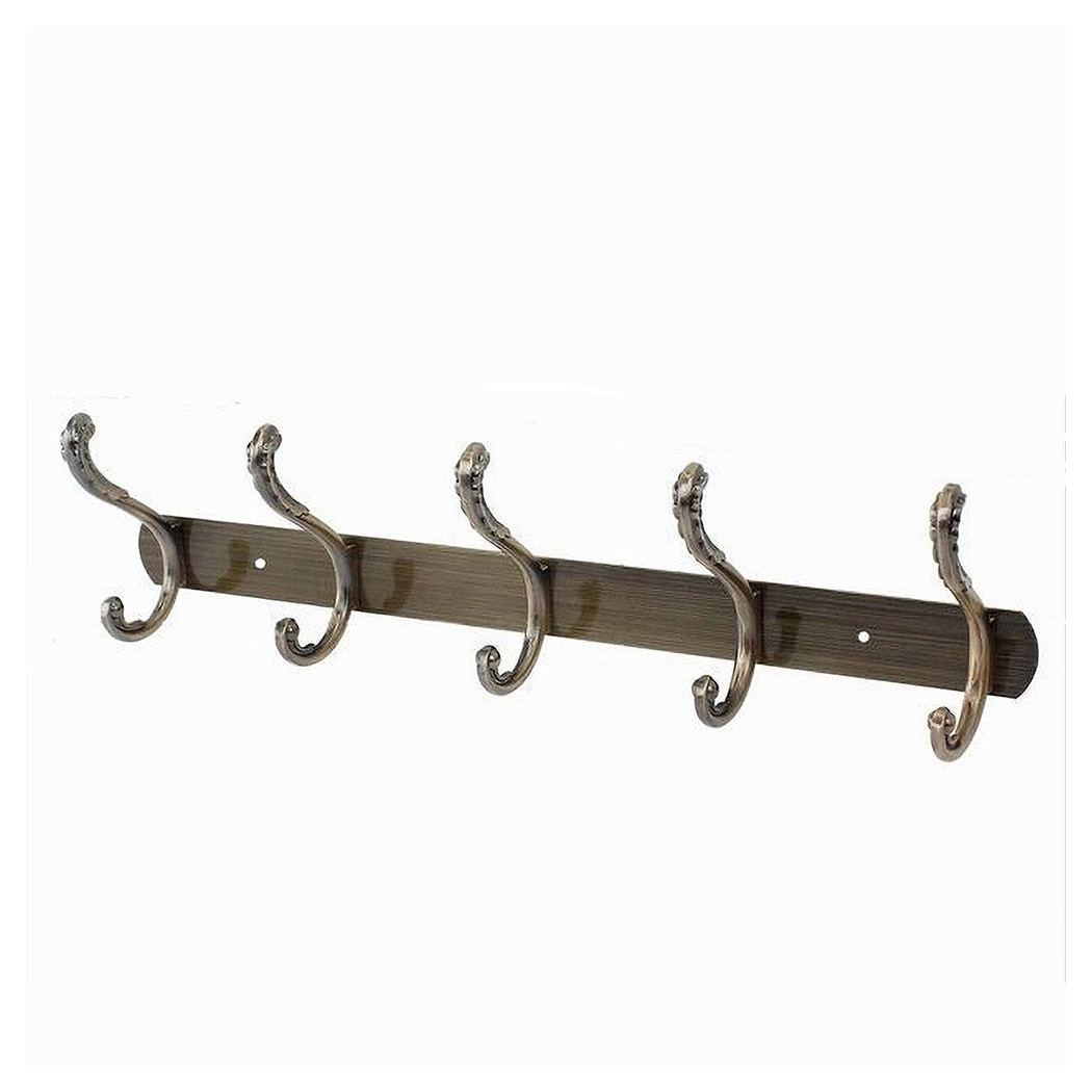 foto del prodotto trade shop appendino con 5 ganci farfalla parete multiuso viti appendi abiti 44.5 cm 52185 