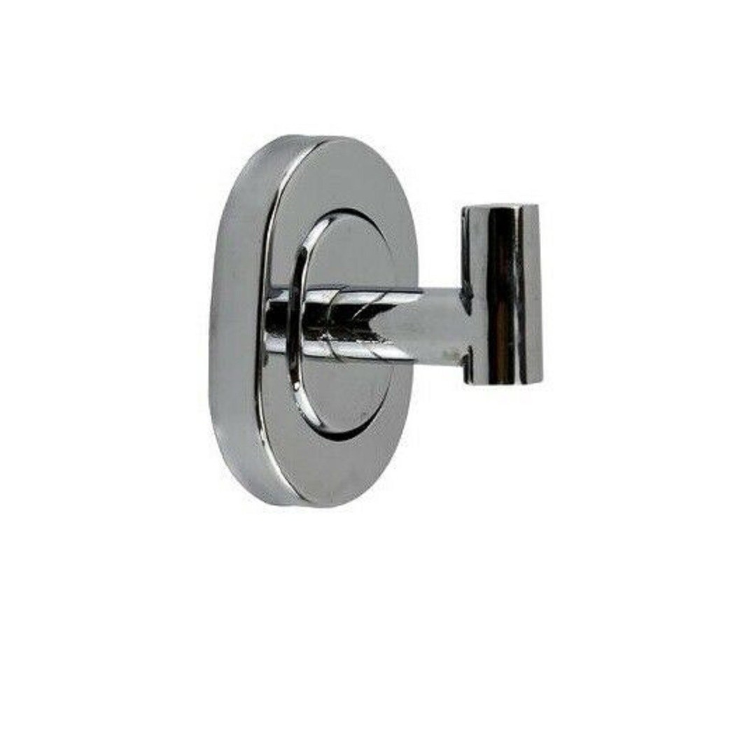 foto del prodotto trade shop appendino gancio porta asciugamani accappatoio cromato bagno 1 posto muro 69178 