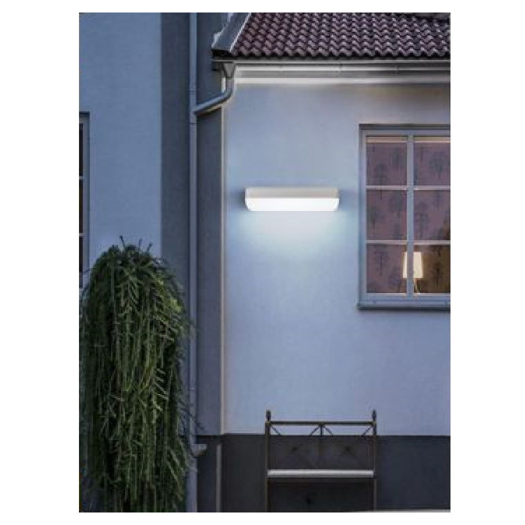 foto del prodotto trade shop applique bianco da esterno 12w luce fredda 6500k naturale 4000k calda 3000k es63 bianco freddo 