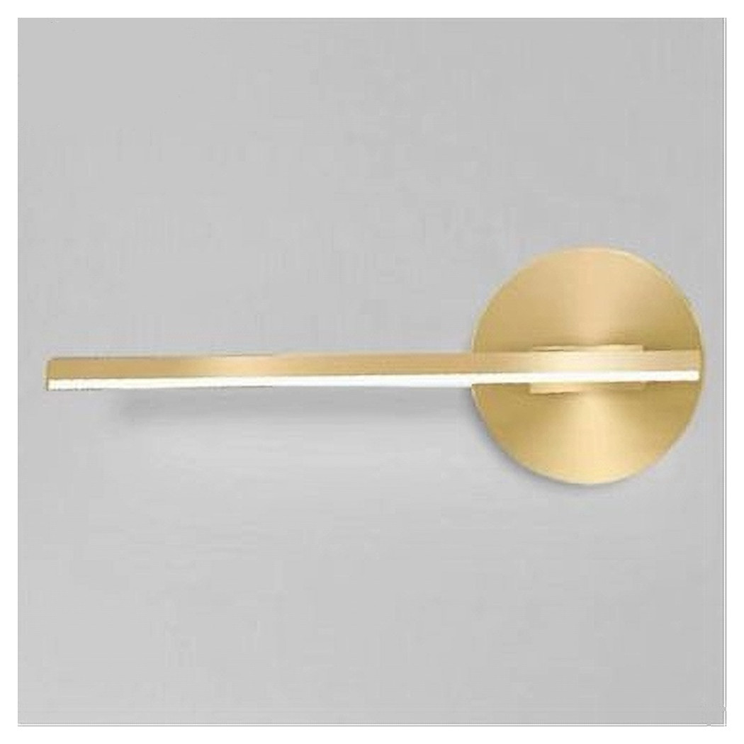 foto del prodotto trade shop applique da parete led 13 watt lineare orientabile oro lampada luce fredda 50391 