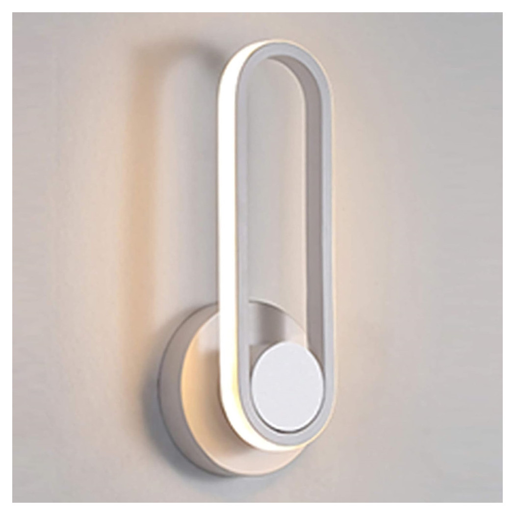 foto del prodotto trade shop applique da parete led 13w ovale verticale orientabile bianco luce naturale 50322 