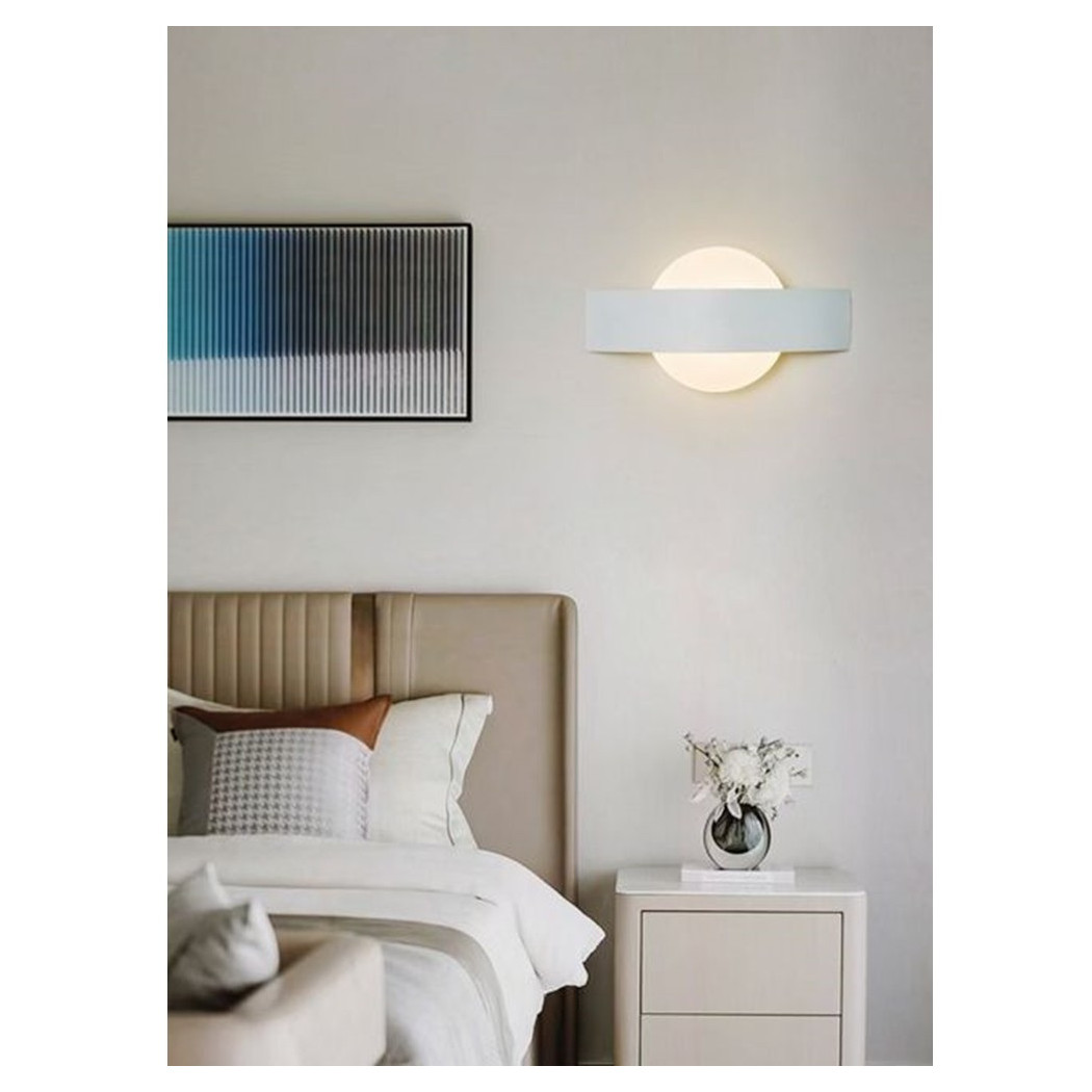 foto del prodotto trade shop applique da parete led 8watt doppia emissione luce 3 colorazioni di luce e17 b3c 