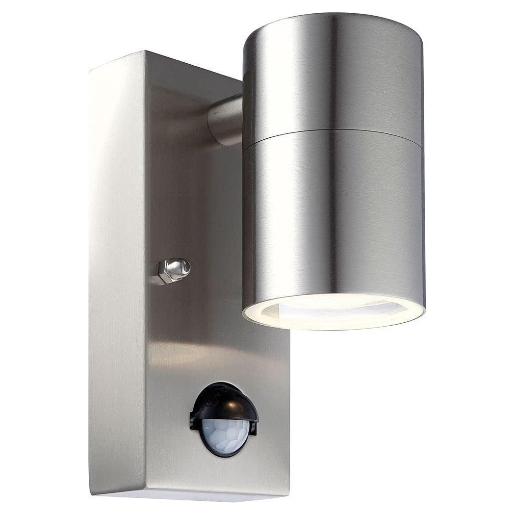 foto del prodotto trade shop applique lampada da parete corpo in alluminio con sensore movimento gu10 ip44 