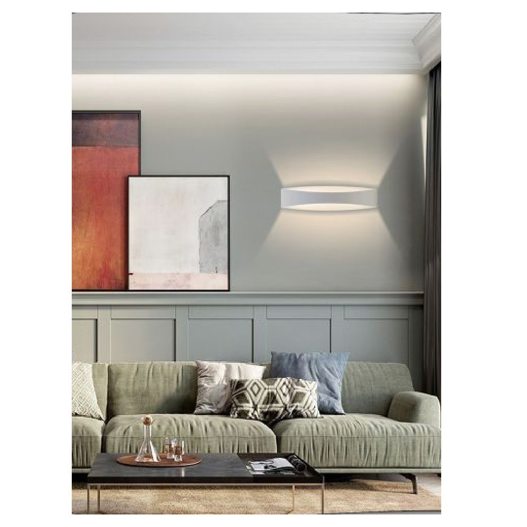 foto del prodotto trade shop applique lampada da parete luce led moderna 12 watt luce 4000k 6500k 3000k e59 b bianco caldo 