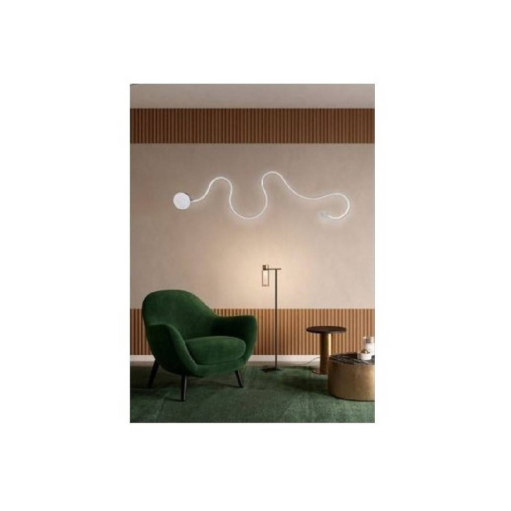 foto del prodotto trade shop applique led 28 w lampada parete a nastro bianco luce calda fredda naturale e69 b bianco freddo 