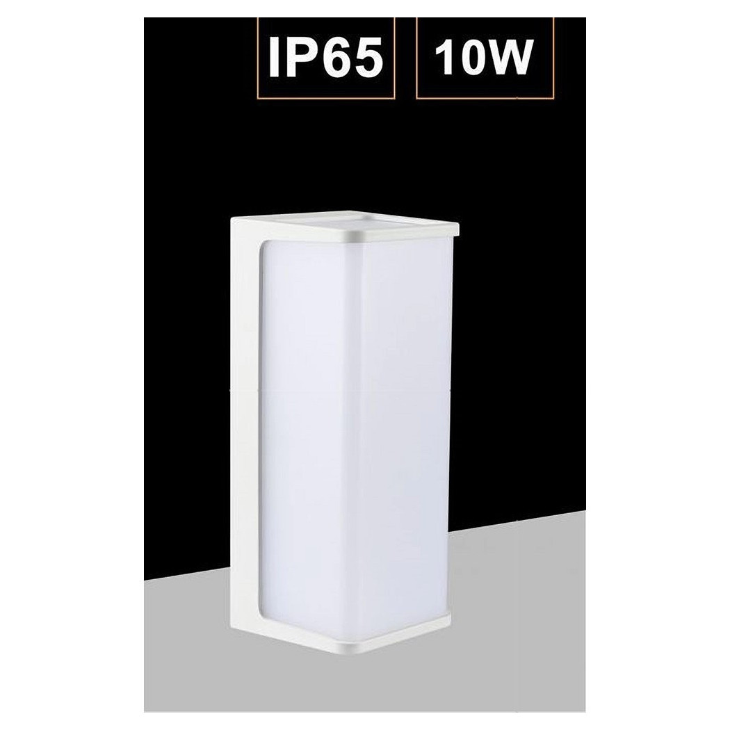 foto del prodotto trade shop applique led da esterno facciate giardino moderno lampada da muro 10w ip65 643 b bianco naturale 