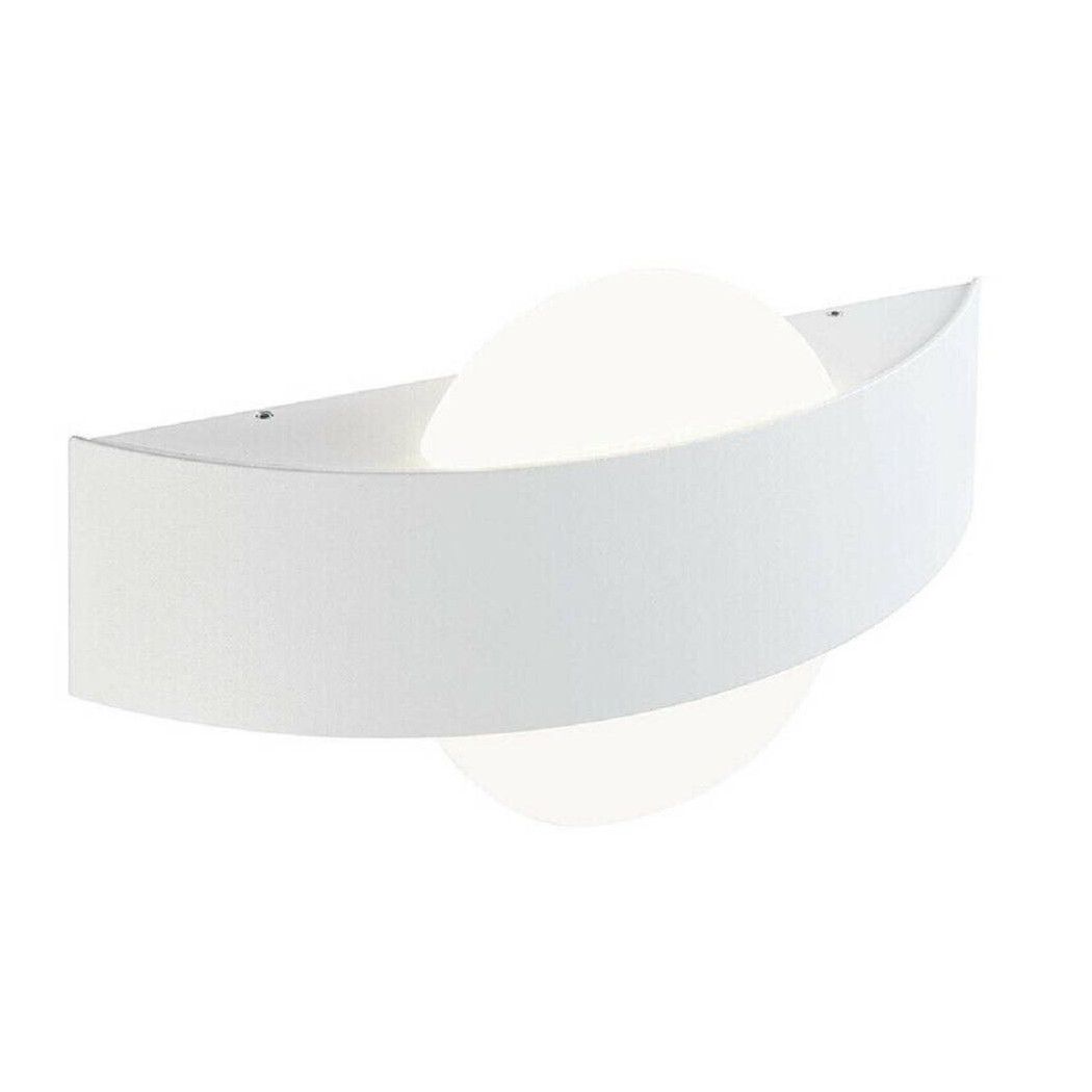 foto del prodotto trade shop applique led parete 8w bianca doppia emissione lampada luce 6500k 3000k 4000 e17 bianco naturale 