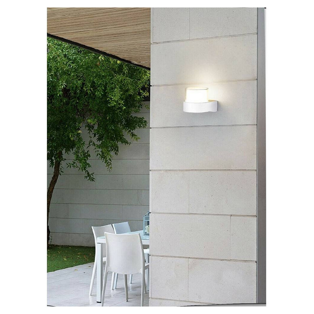 foto del prodotto trade shop applique moderna a led esterno da parete 7 w bianco luce 6500k 3000k 4000k es57 bianco naturale 
