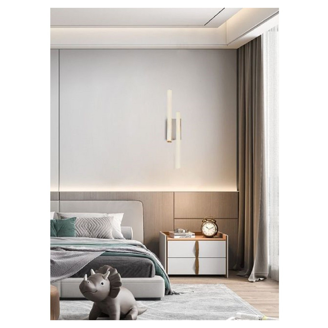 foto del prodotto trade shop applique parete onda 10w plafoniera moderno bianco luce fredda naturale calda e26 bianco caldo 