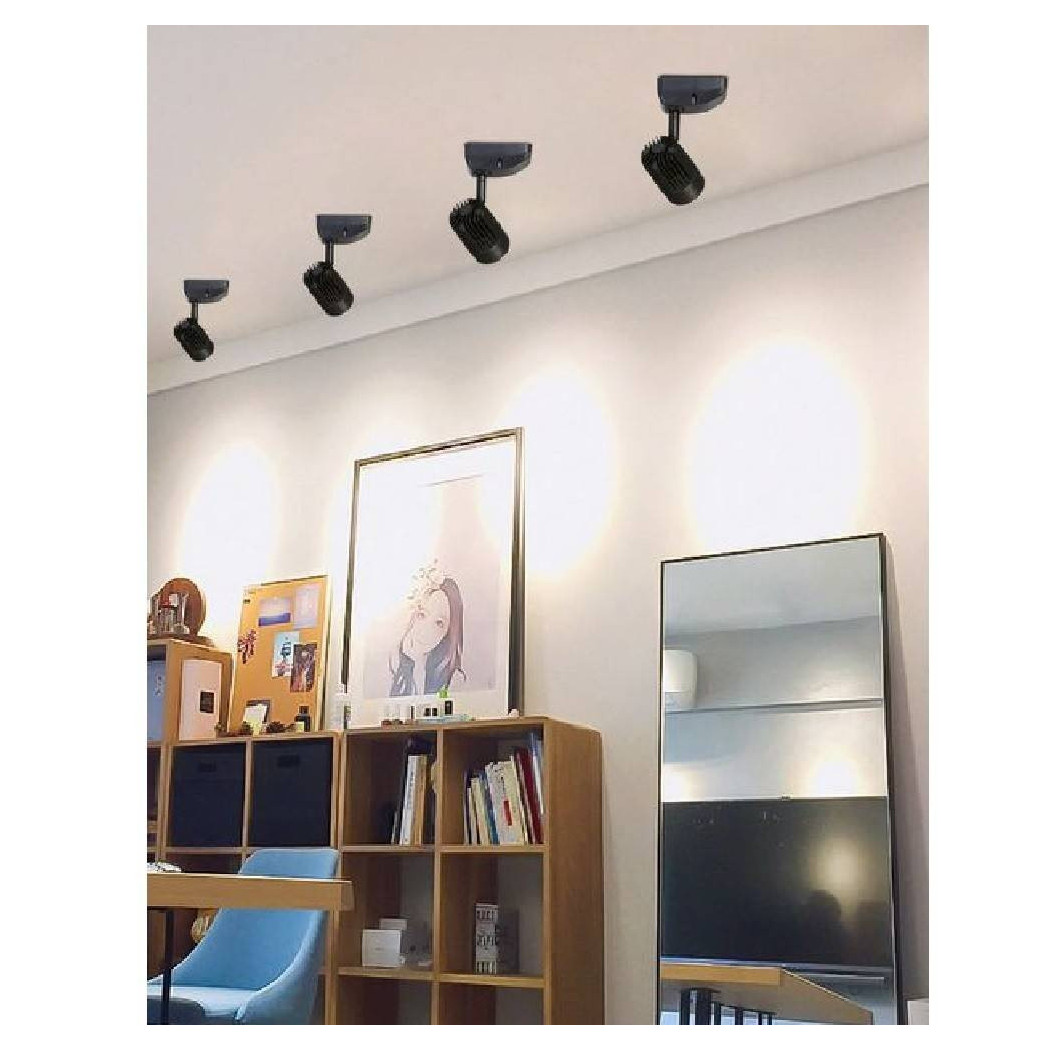 foto del prodotto trade shop applique soffitto led cob 11 w faretto proiettore luce 3000k 6500k 4000k f11w h bianco caldo 