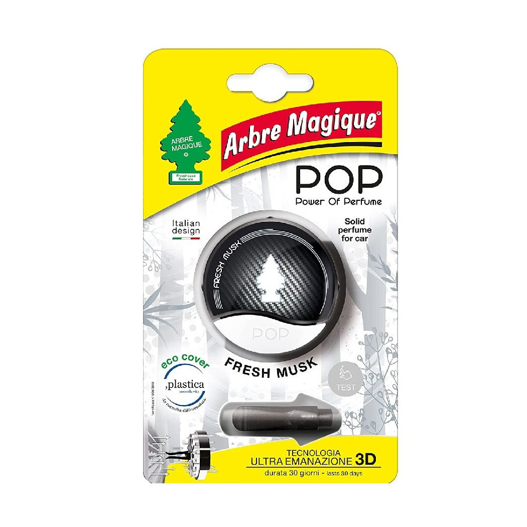 foto del prodotto trade shop arbre magique pop deodorante per auto profumazione fresh musk muschio fresco 